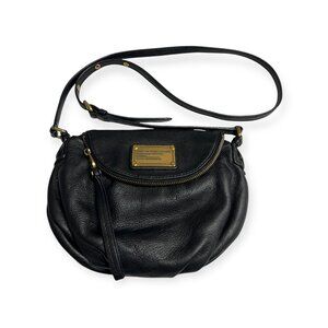 Marc by Marc Jacobs Black Leather Crossbody Bag Classic Q Natasha Purse Workwear